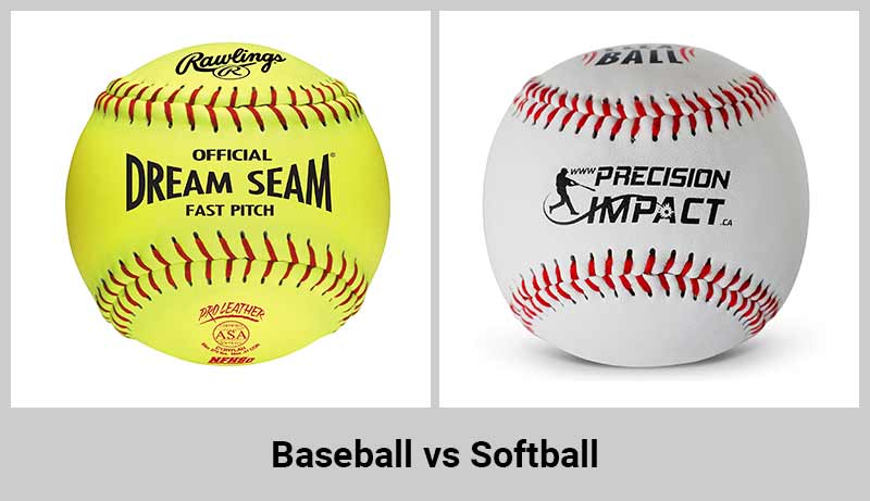 What are the core differences between Softball and Baseball?