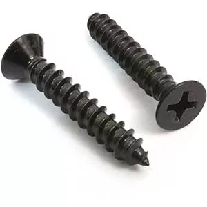 Xylan Coated Stainless Screws For Outdoor - Flat Head (100 Pcs)