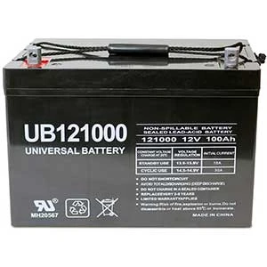 Universal Power Group 12V 100Ah AGM SLA DEEP Cycle VRLA Battery