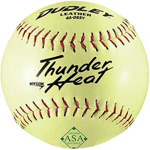 Dudley ASA Thunder Hycon Leather Slowpitch Softball