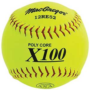 MacGregor X52RE ASA Slow Pitch Composite Softball, 12-inch