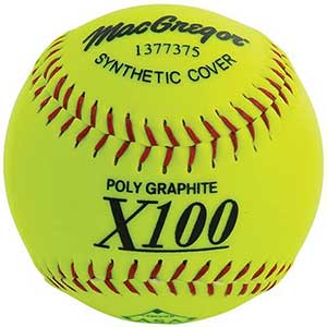 MacGregor X52RE ASA Slow Pitch Synthetic Softball, 12-Inch