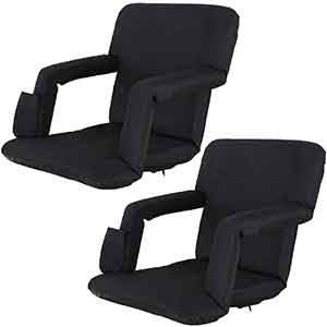 Oteymart Set Of 2 Portable Stadium Seat For Bleachers And Bench