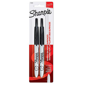 Sharpie Retractable Ultra-Fine-Point Permanent Markers - Two Count