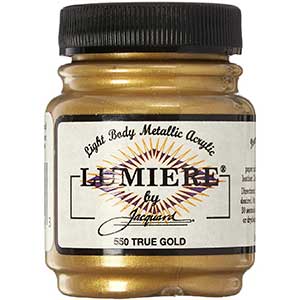 Lumiere Metallic Acrylic Paint -True Gold