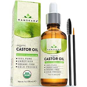 Namskara Organic Castor Oil, Eyelashes, Hair, Eyebrows 