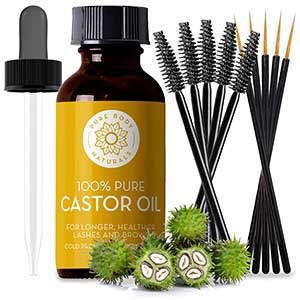 Pure Body Natural Organic Castor Oil, Lash & Brow Growth 