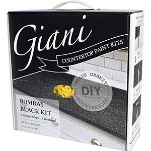 Giani Countertop Paint Kit, Bombay Black