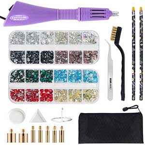  Hotfix Applicator - Bedazzler - Tweezers & Cleaning Kit