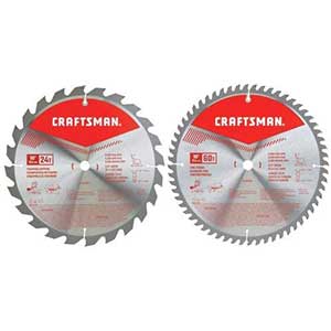 Craftsman 10 Inch Table Saw Blade | Miter Saw Blade | Combo Pack
