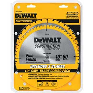 DEWALT 10 Inch Table Saw Blade | 60 Teeth | Crosscutting