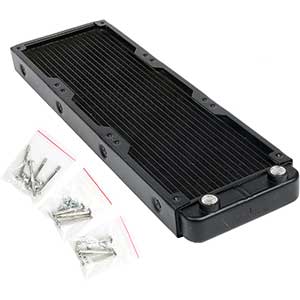 Heat Sink PC Radiators | 360mm Water Cooler | Aluminum | Matte Black