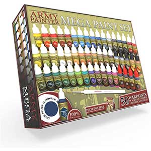 The Army Acrylic Paints For Warhammer | 50 Bottles | Paint Brush