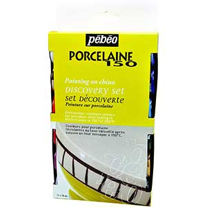 Pebeo 150 Porcelain Paint | Set Of 12 | Fast Dry | Multi-resistance