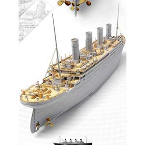 Academy Models Titanic Model Kit | 400 Pcs | Lightweight