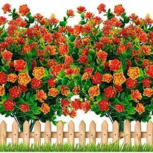 Axylex Outdoor Artificial Flowers | 6 Pieces Bundle