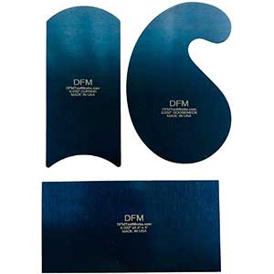 DFM Cabinet Scraper | Blue Curved | 0.81 Mm