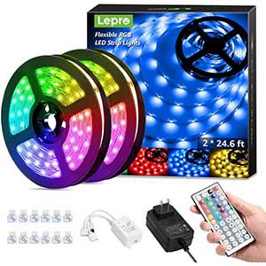 Lepro Flexible RGB LED Strip Lights|with Fixing Clips/ 24.6