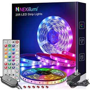 Nexillumi LED Strip Lights/ Music Sync/ Mic Control/ 20