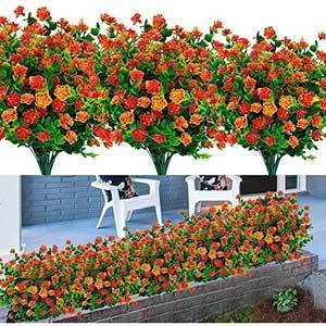 Turnmeon Outdoor Artificial Flowers | UV Resistant Plants