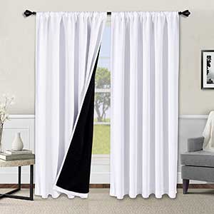 Wontex Blackout Curtains For Day Sleepers | Total Privacy | 84.