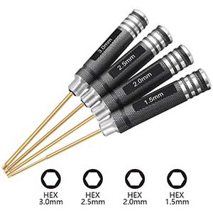 HRB RC Hex Driver Set | Size Engraved | 4 Pieces