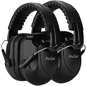 ProCase Ear Muffs For Shooting | NRR 28dB | 2 Pack