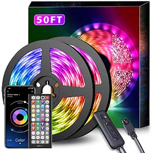 MMIZOO LED Strip Lights Sync With Music | Multipurpose | 32.8 Ft