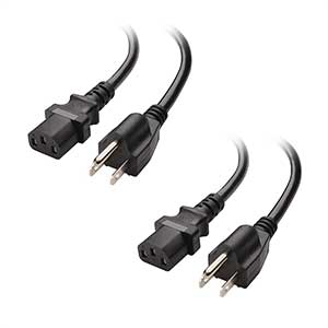 Cable Matters Power Cord For Amplifier| 2- Pack| 10FT
